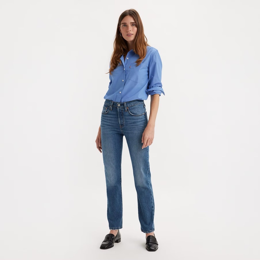 Levi’s 501 Original Fit Women’s Jeans 26 X 30 Medium Wash Stretch Denim